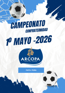 CAMPEONATO DE CONFRATERNIDAD 1º DE MAYO 2026